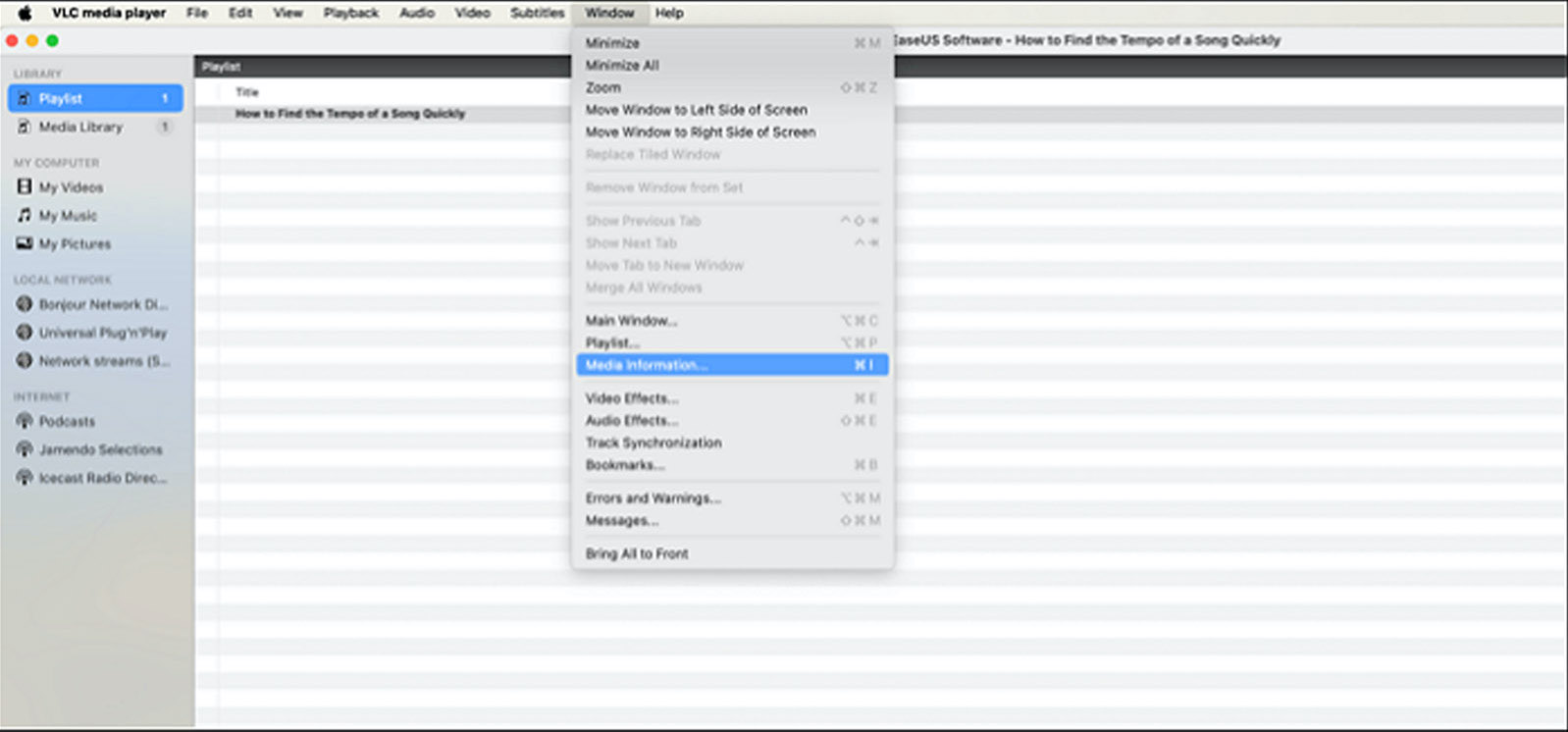 Video converting screenshot
