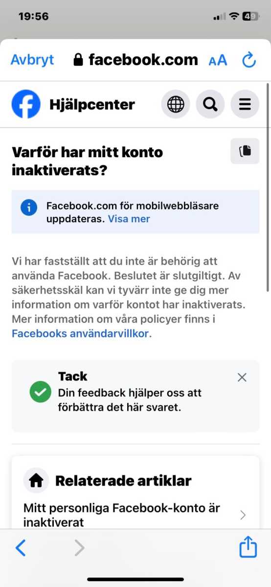 Facebook förklaring