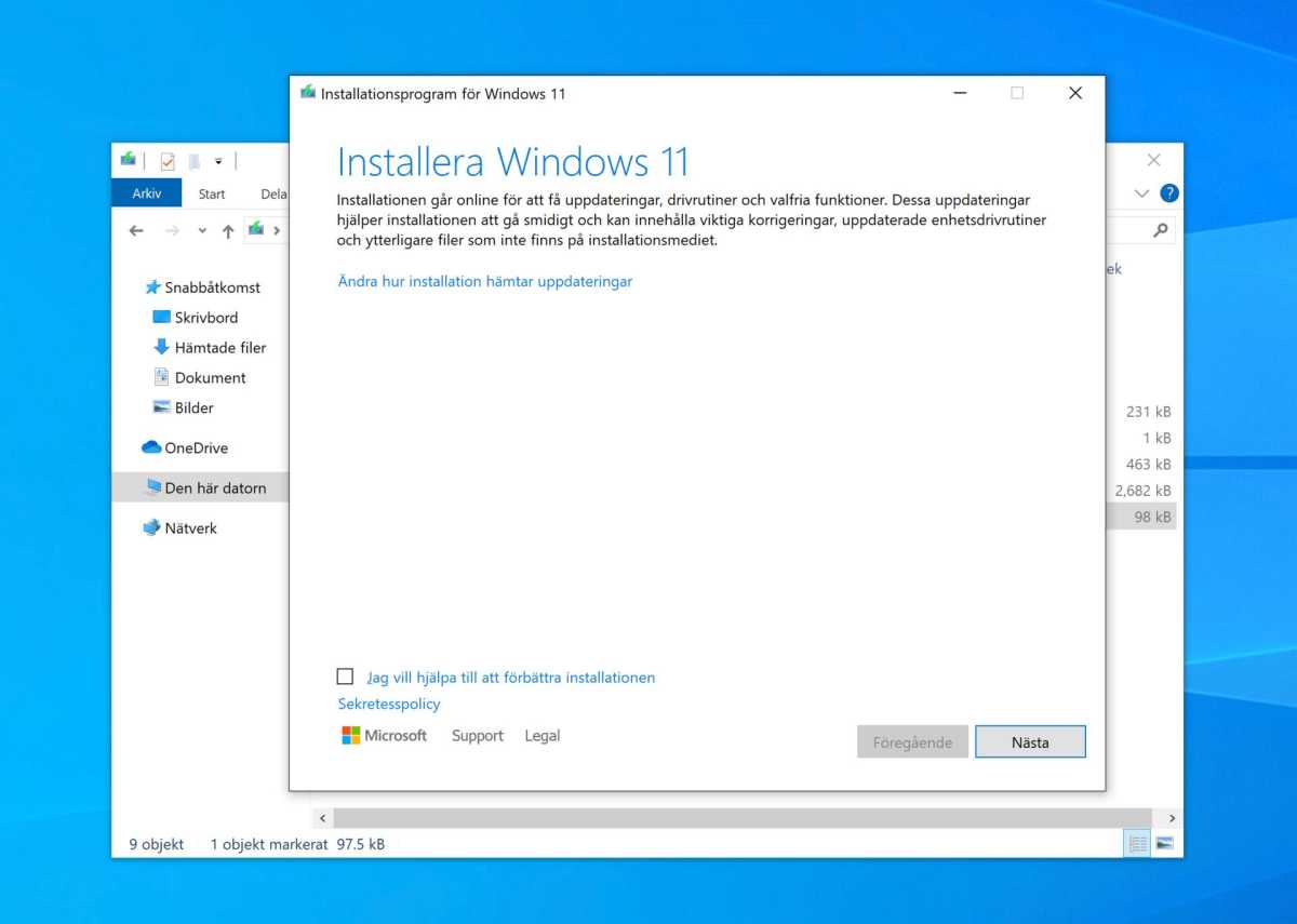 Installera via iso