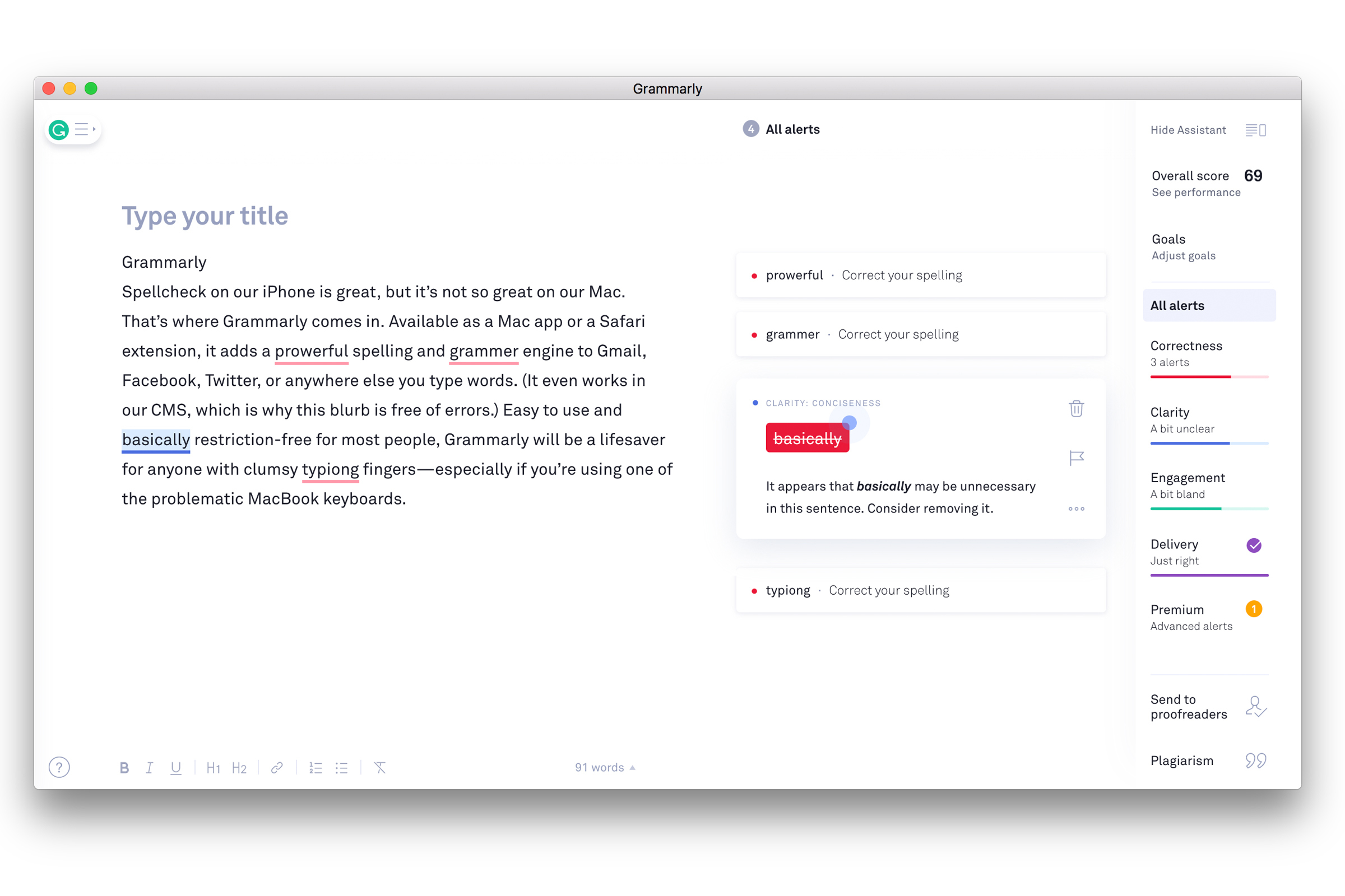 grammarly for mac outlook