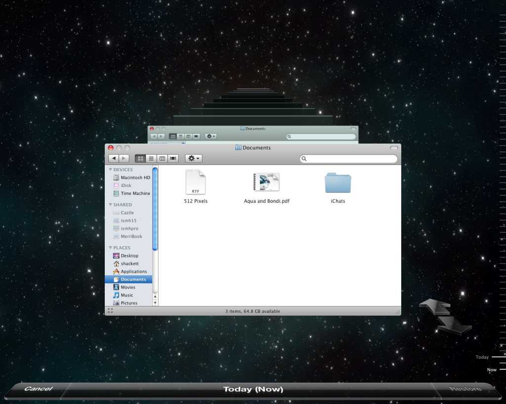 OS X Leopard Time Machine