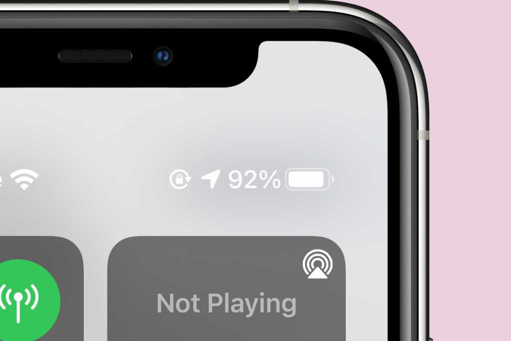iPhone 11 Control Center battery life