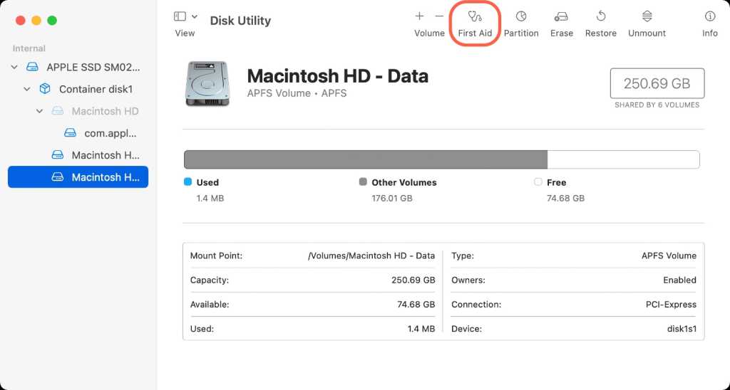 macOS Disk Yardımcı Programı