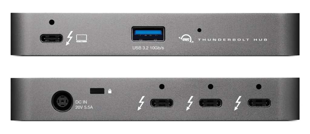 OWC Thunderbolt Hub ports