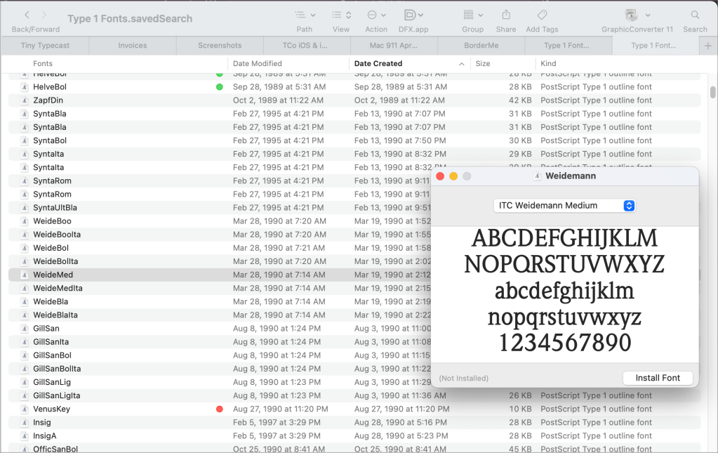 How to Tell Which Files Use Type 1 PostScript Fonts