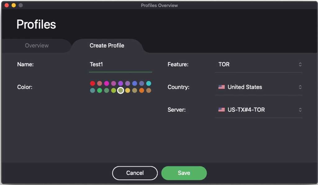 Proton Profiles Window