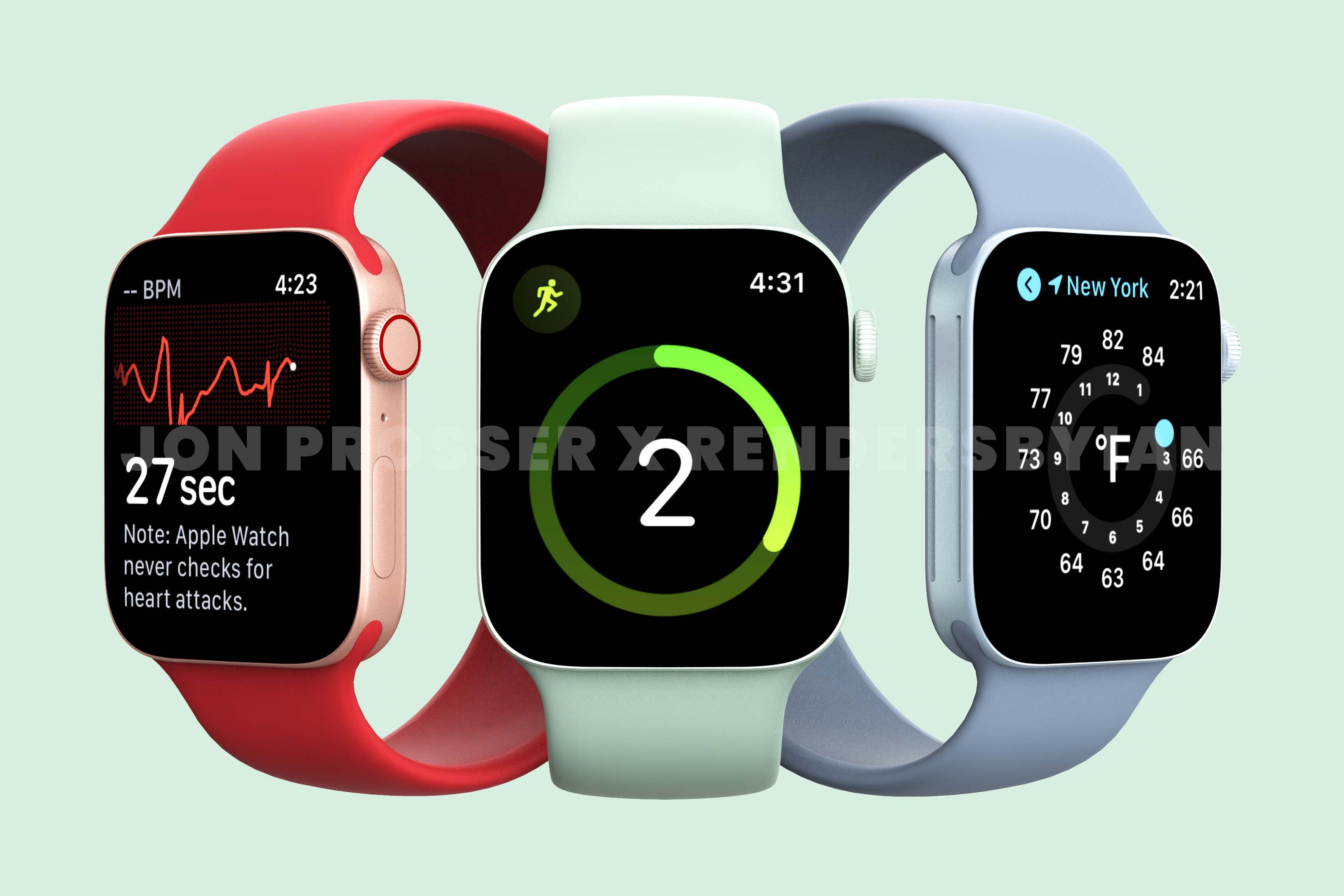 Se rumorea que el Apple Watch Series 7 tendrá un nuevo diseño con bordes planos y nuevos colores