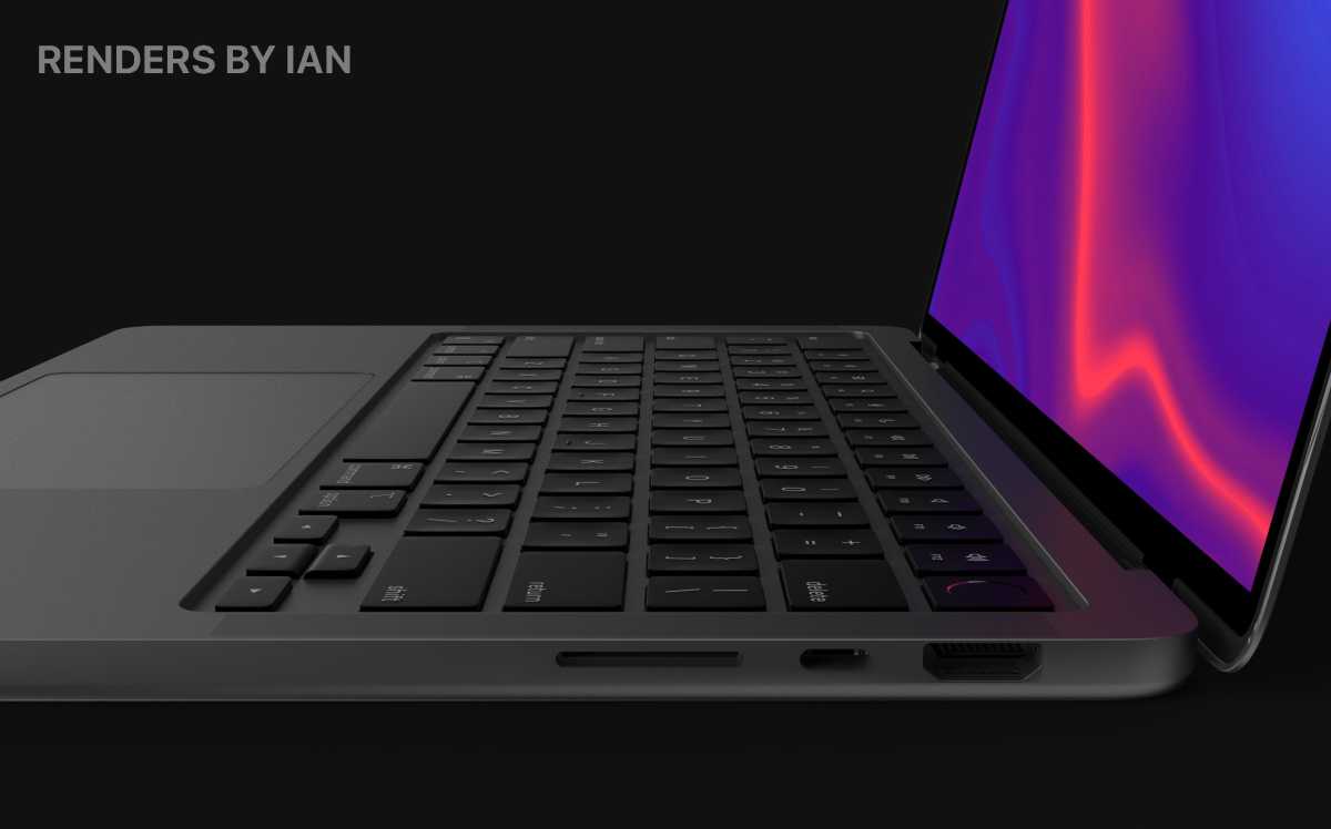 Concept render of 2021 MacBook Pro