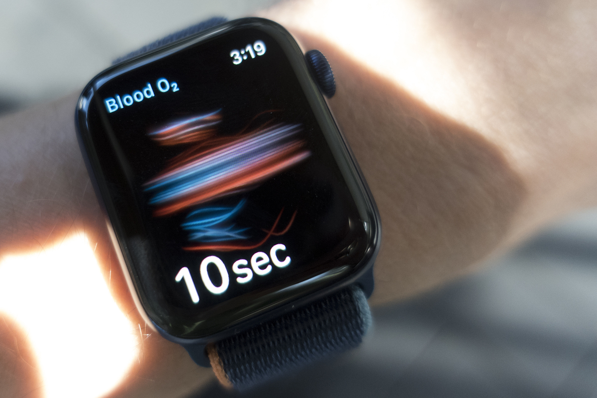 Oxygène sanguin Apple Watch