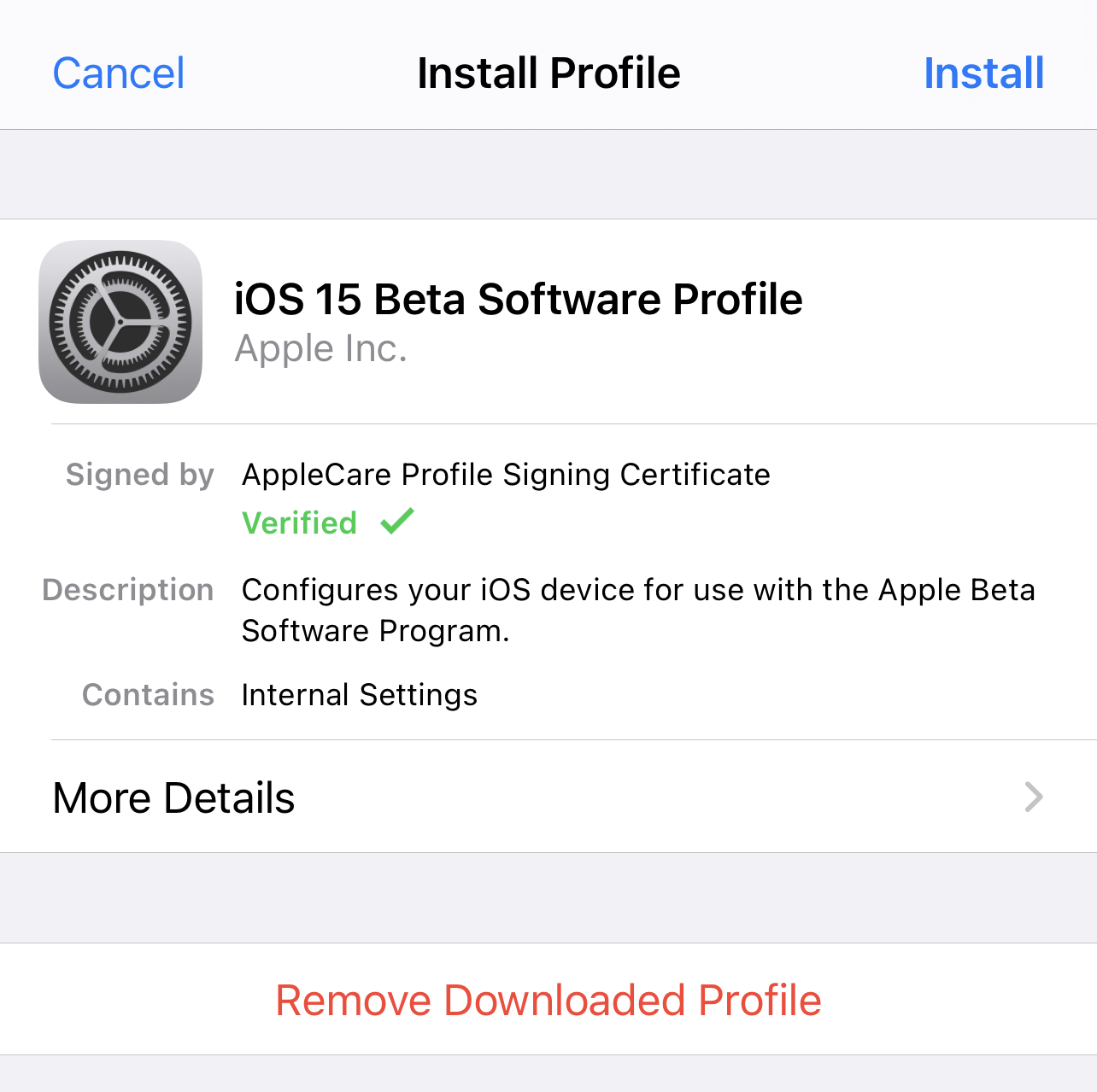apple beta profiles