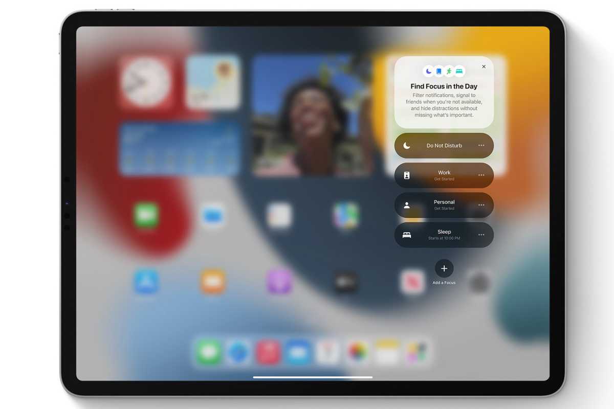 iPadOS 15 Focus Mode