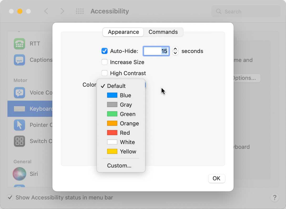 macos monterey full keyboard access options