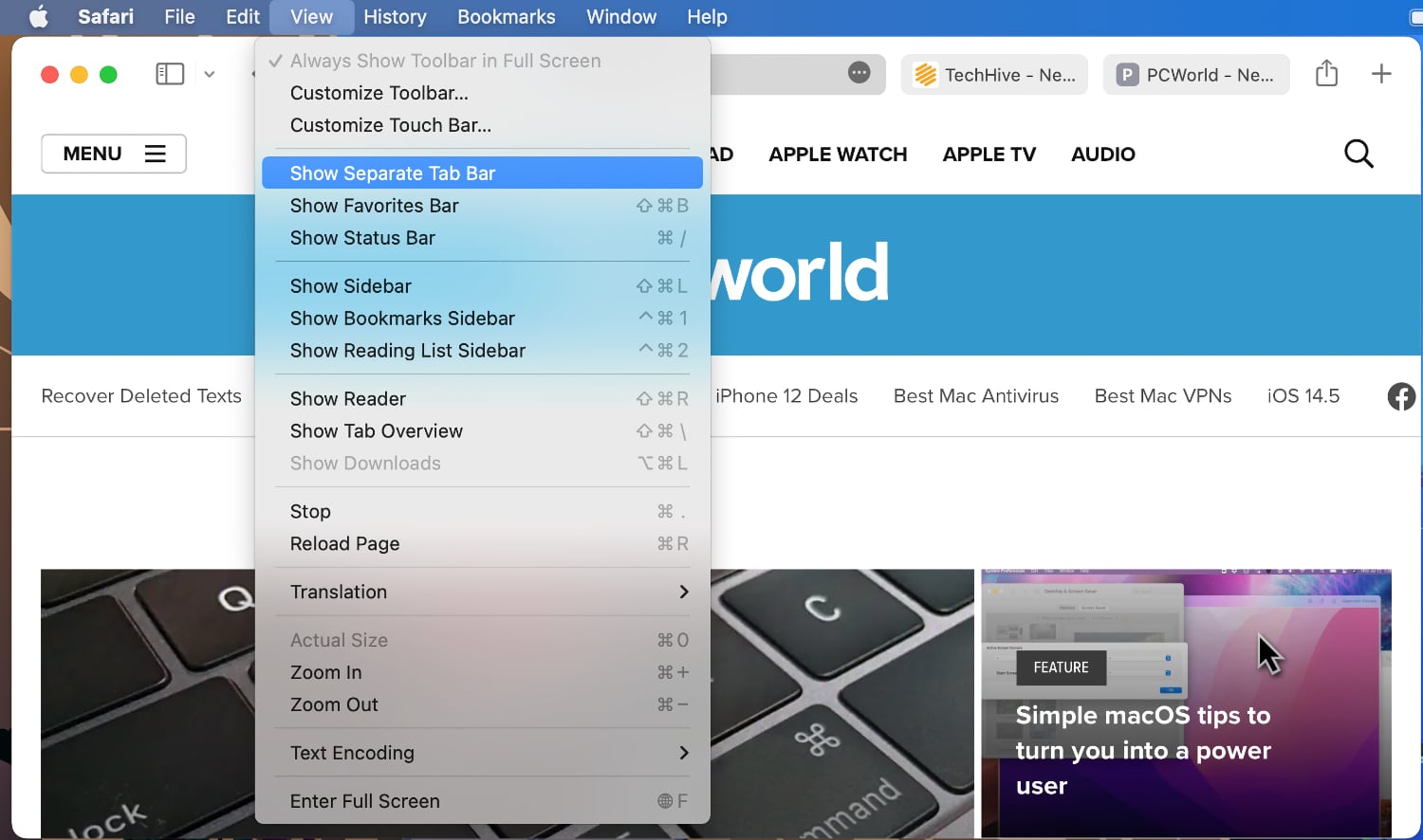 how to change defaults on mac preview toolbar