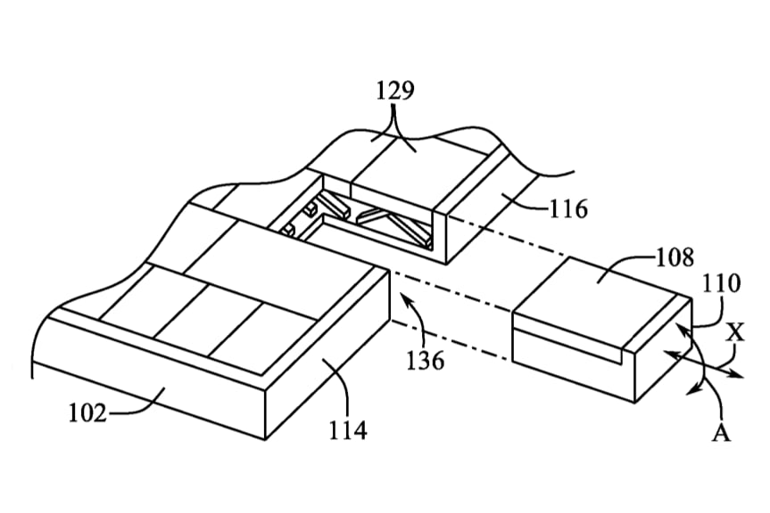 Apple patent keyboard key mouse