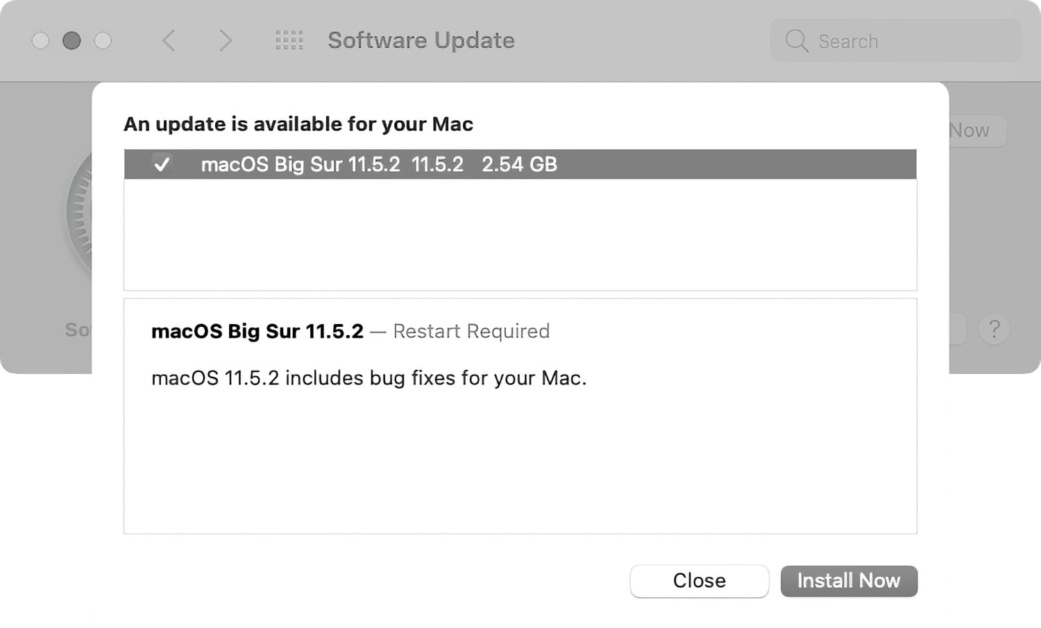 macos big sur 11.5.1 features