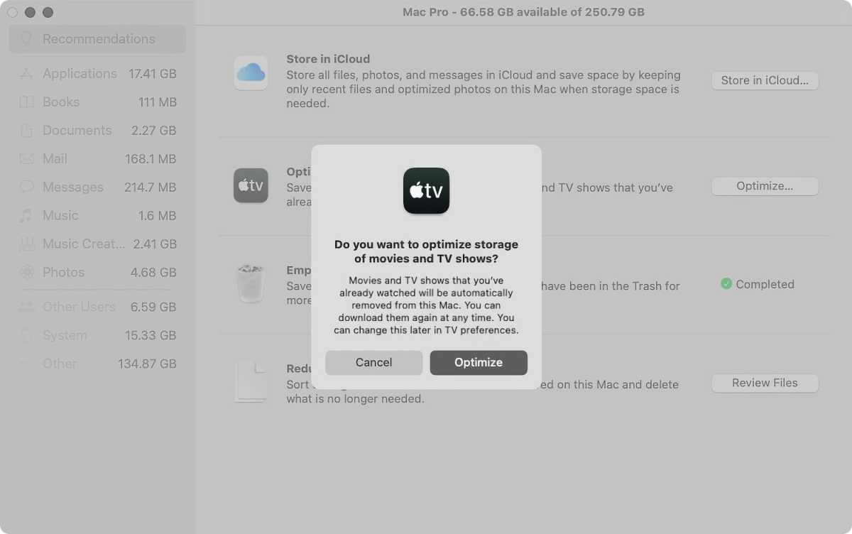 macOS Big Sur optimize Apple TV