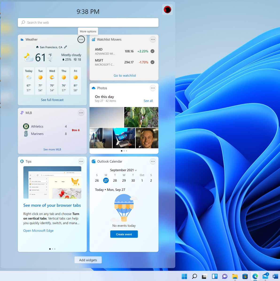 Windows 11 Widgets