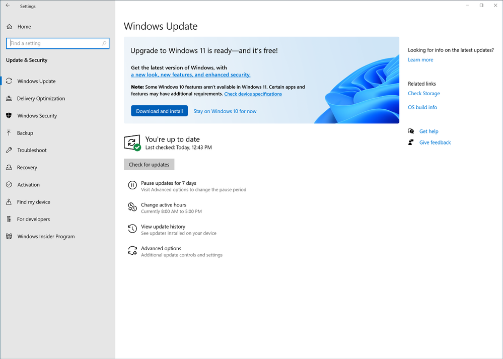 windows 10 update to windows 11 not showing