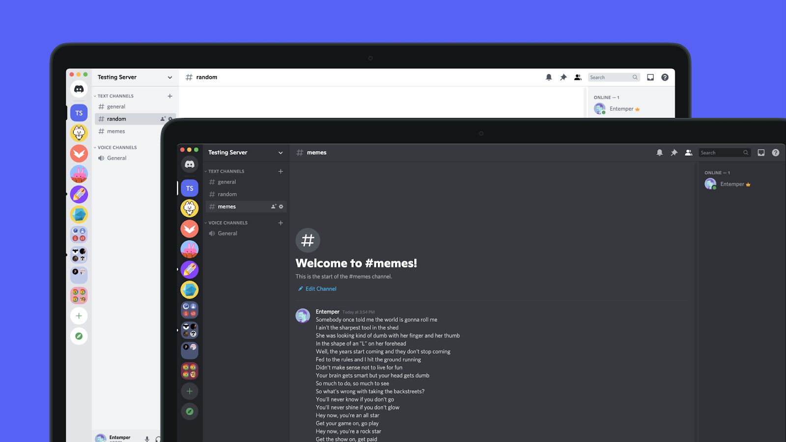 Discord app su laptop
