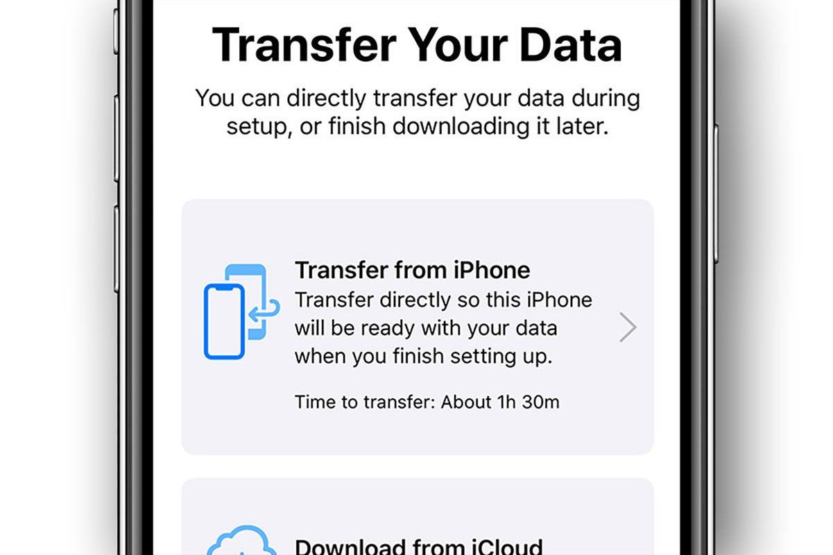 iOS transfer