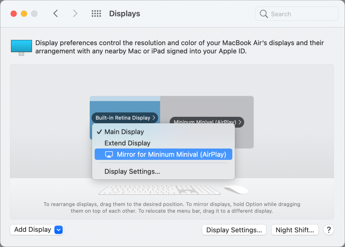 Как включить airplay на mac