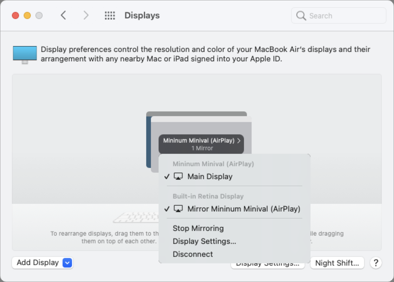 airplay mirroring macbook