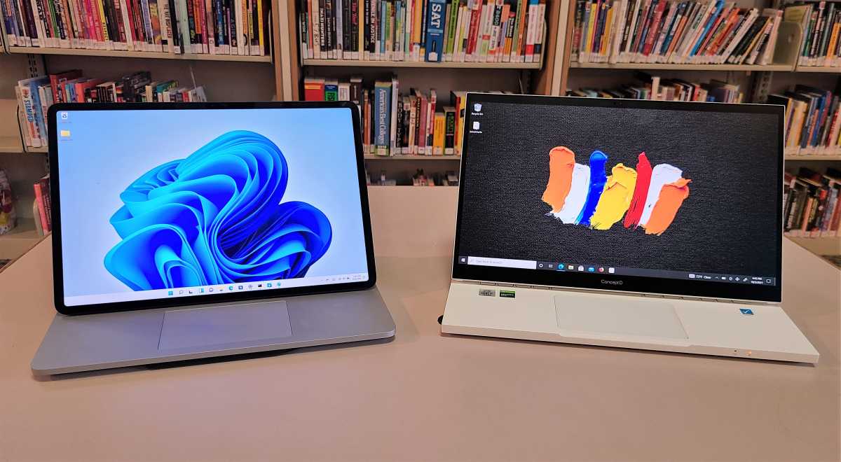 Microsoft Surface Laptop Studio versus Acer ConceptD Ezel