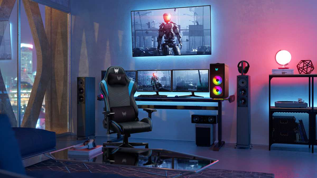 This is one wicked gaming setup.