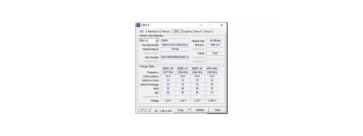 Image of CPUZ SPD Profiles