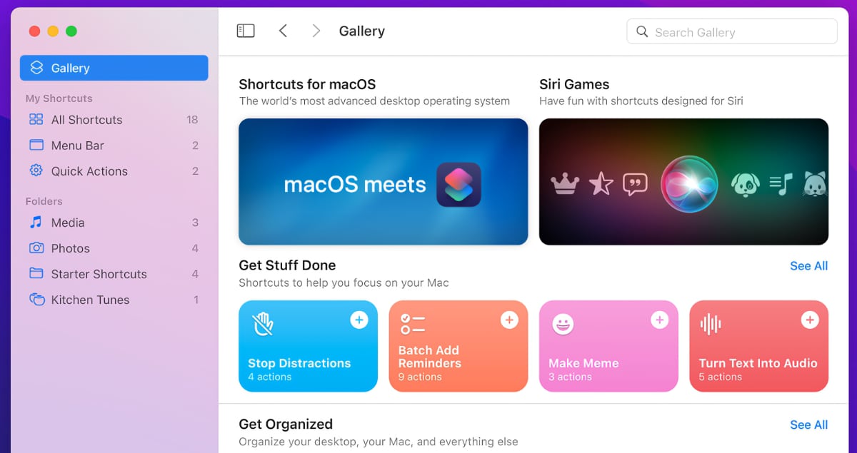 macOS Monterey Shortcuts