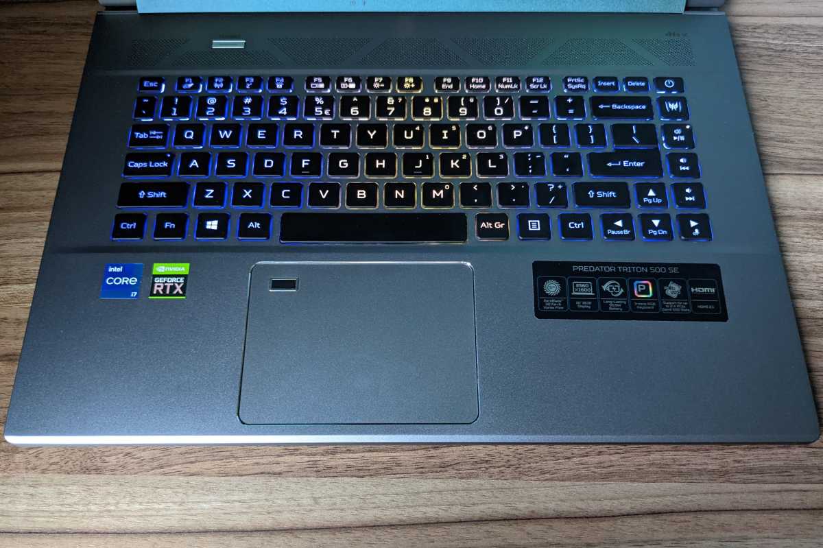 Predator Triton 500 SE keyboard