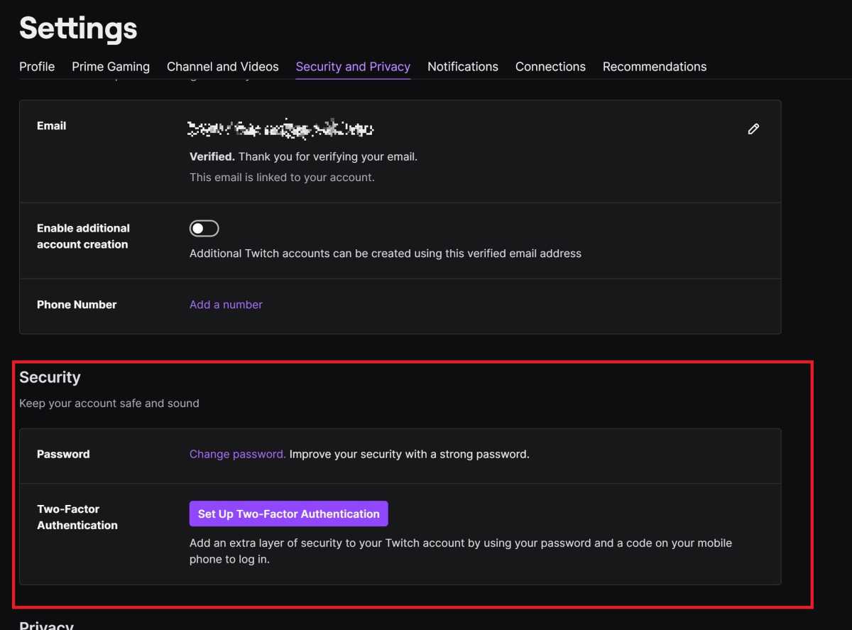 Twitch hack: How to change your password and set up two-factor  authentication - Good Gear Guide