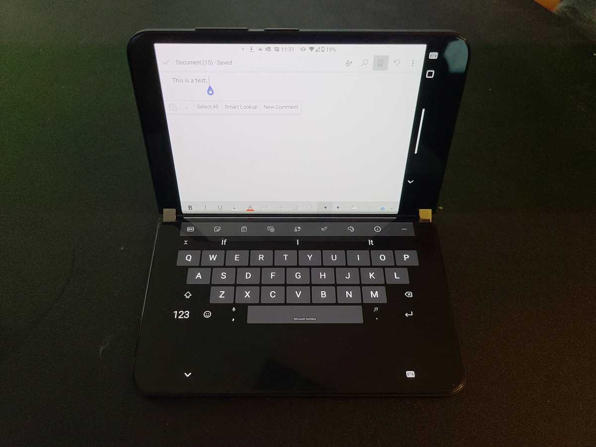 Surface Duo 2 typing