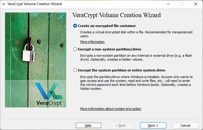 Écran De Préparation De Veracrypt