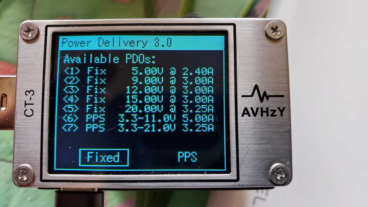 Image of USB C profiles supported by ElecJet Apollo Ultra graphene power bank