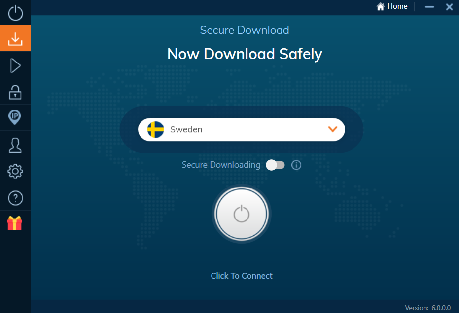 Ivacy'S Secure Download Screen With Sweden Chosen As Connection Option