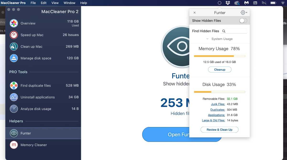 MacCleaner Pro 2 Funter