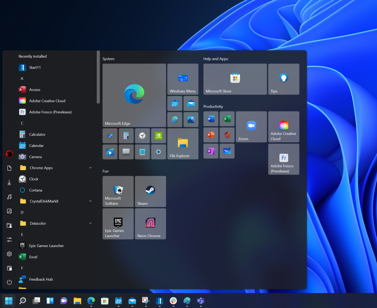 Start11 Windows 11 Start menu Stardock