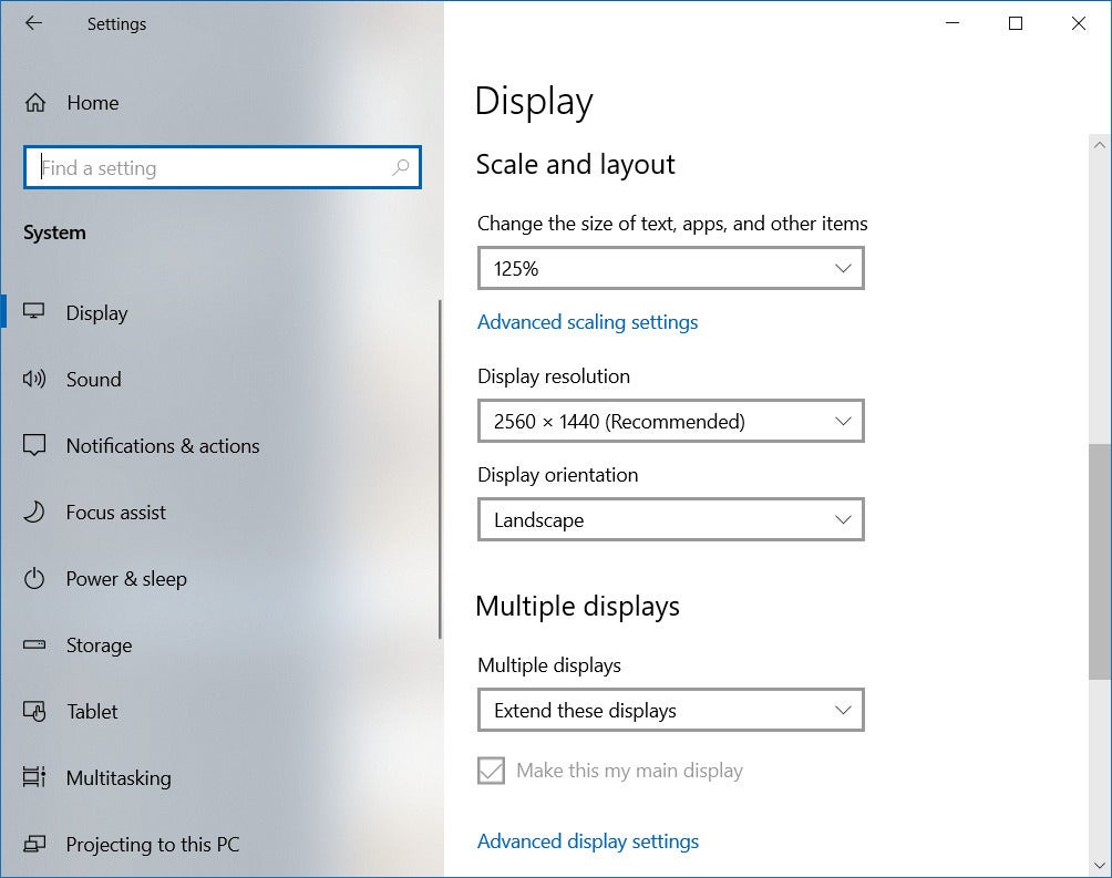 Windows Display Scale and Layout
