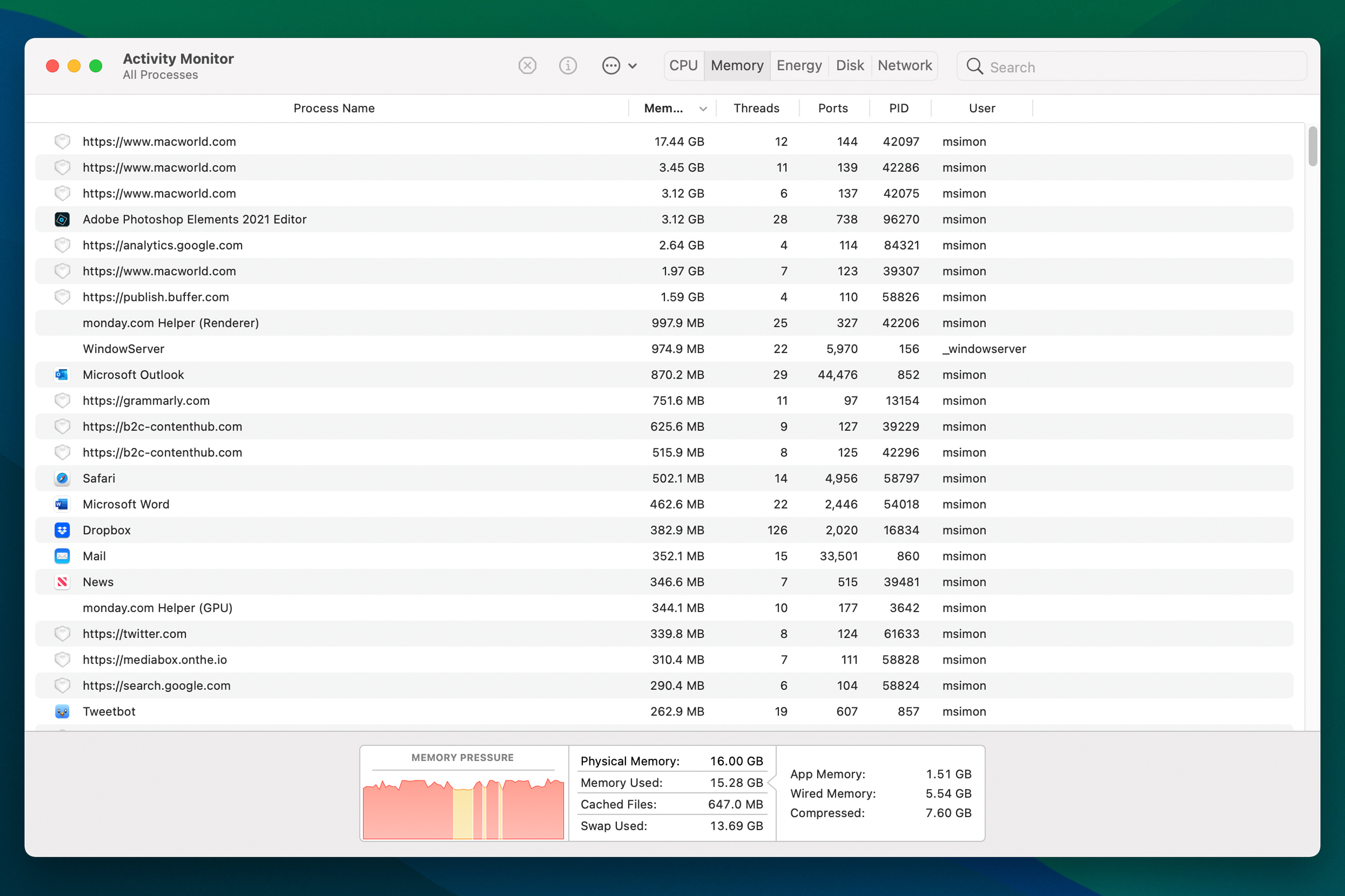 macbook pro activity monitor spikes when on bqattery power