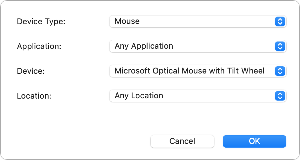 usb overdrive settings like windows