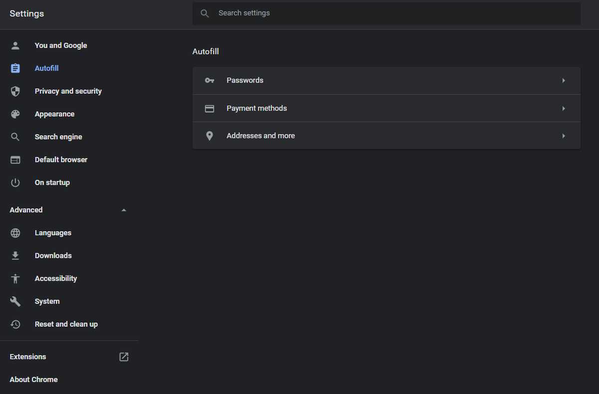 How to clear unwanted autofill entries in Google Chrome
