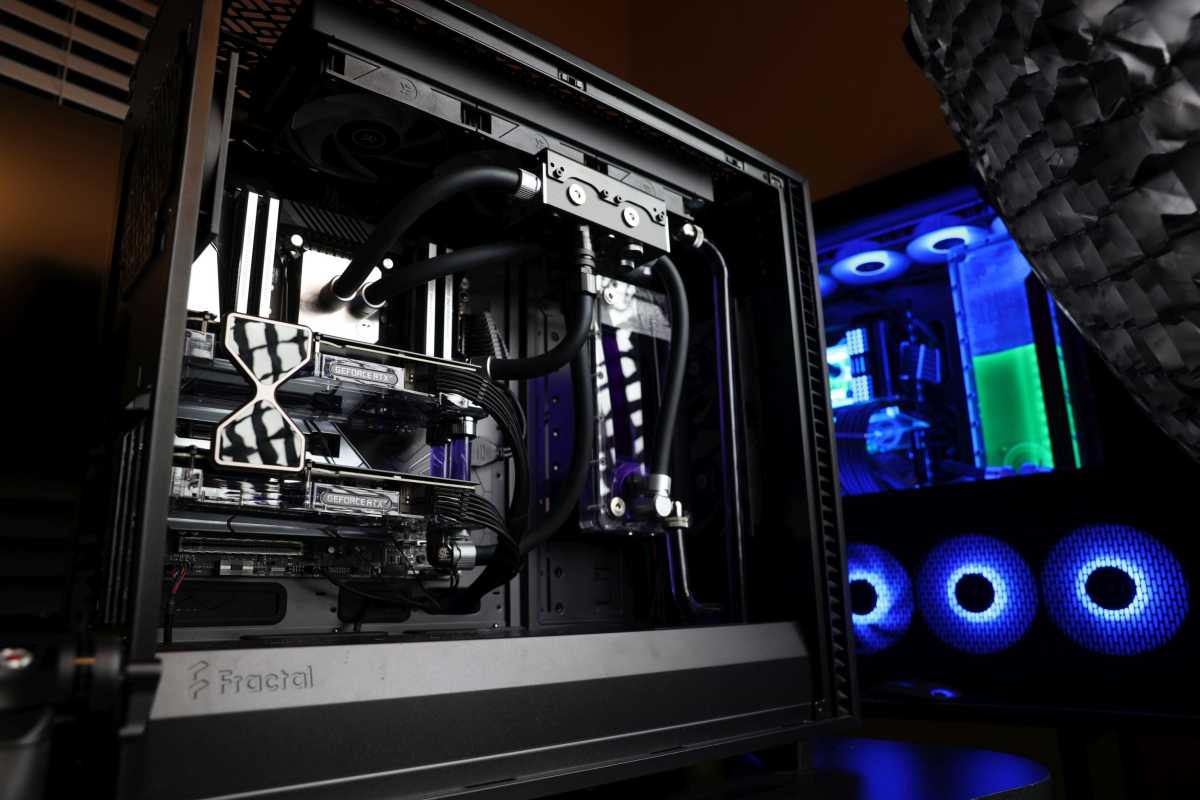 An extreme water-cooled PC
