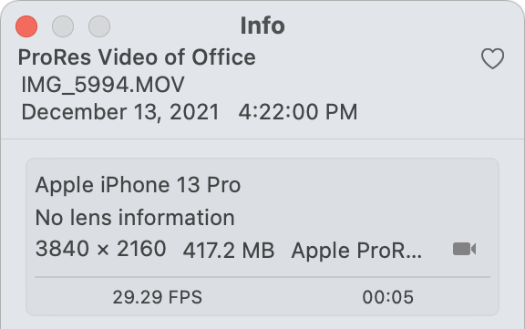 what is the apple video format