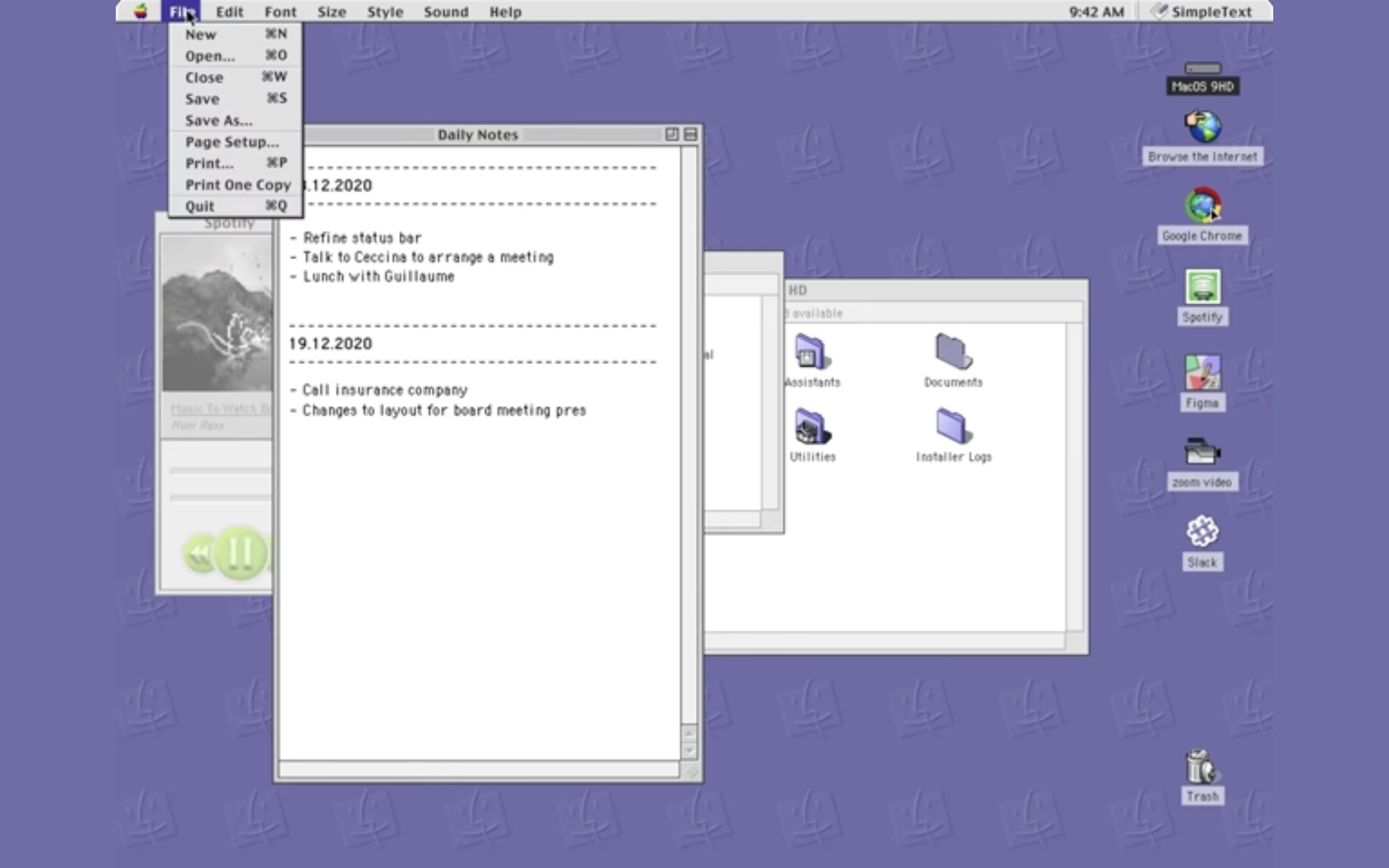 mac os 9 desktop