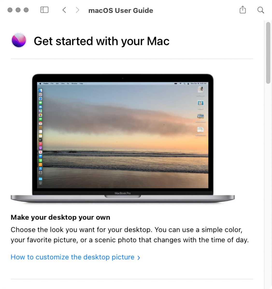 macOS Monterey Help