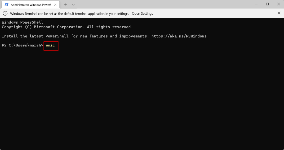 wmic command