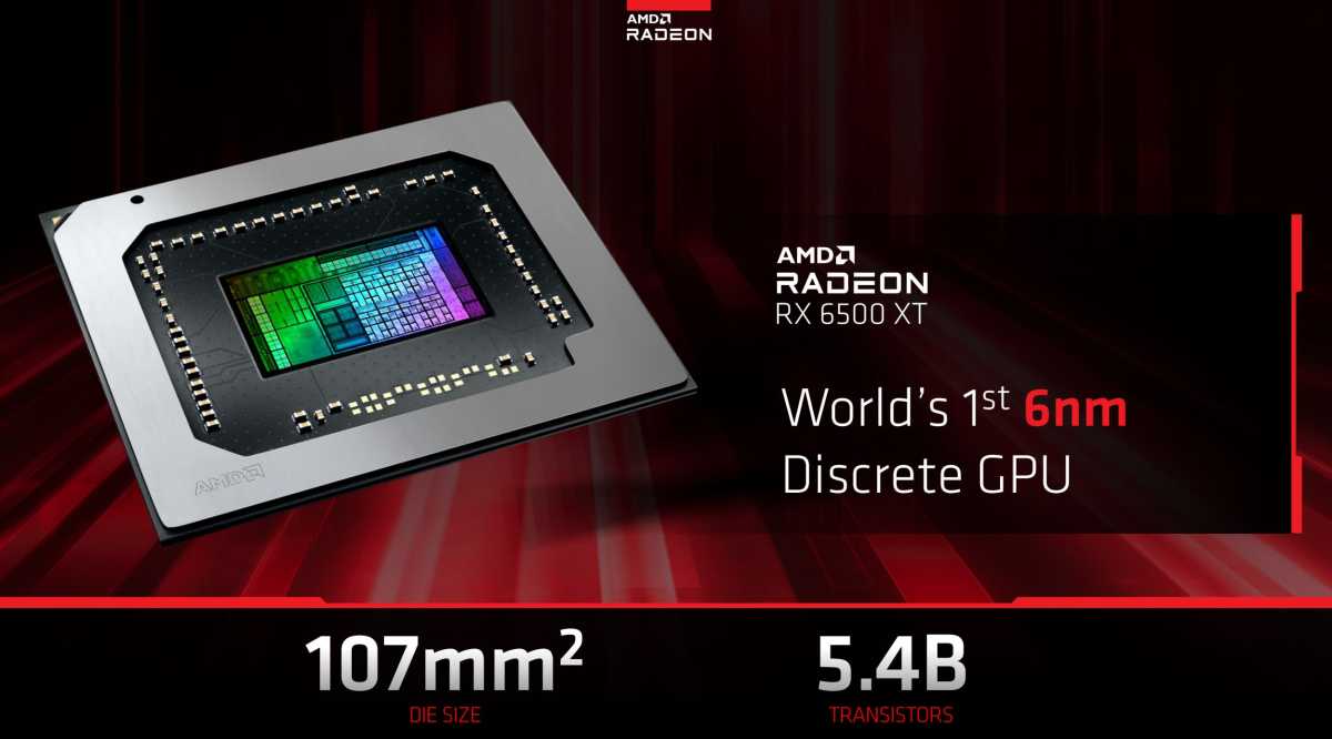 Radeon RX 6500 XT chip
