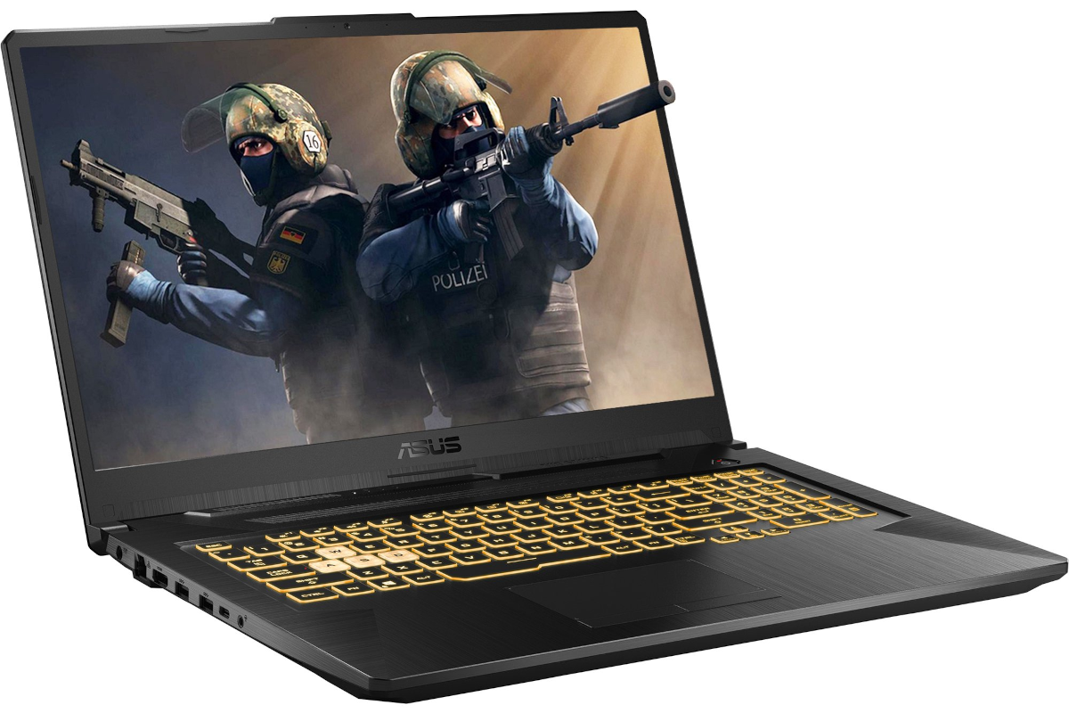 Asus Gaming Laptop With An Illuminated Keyboard