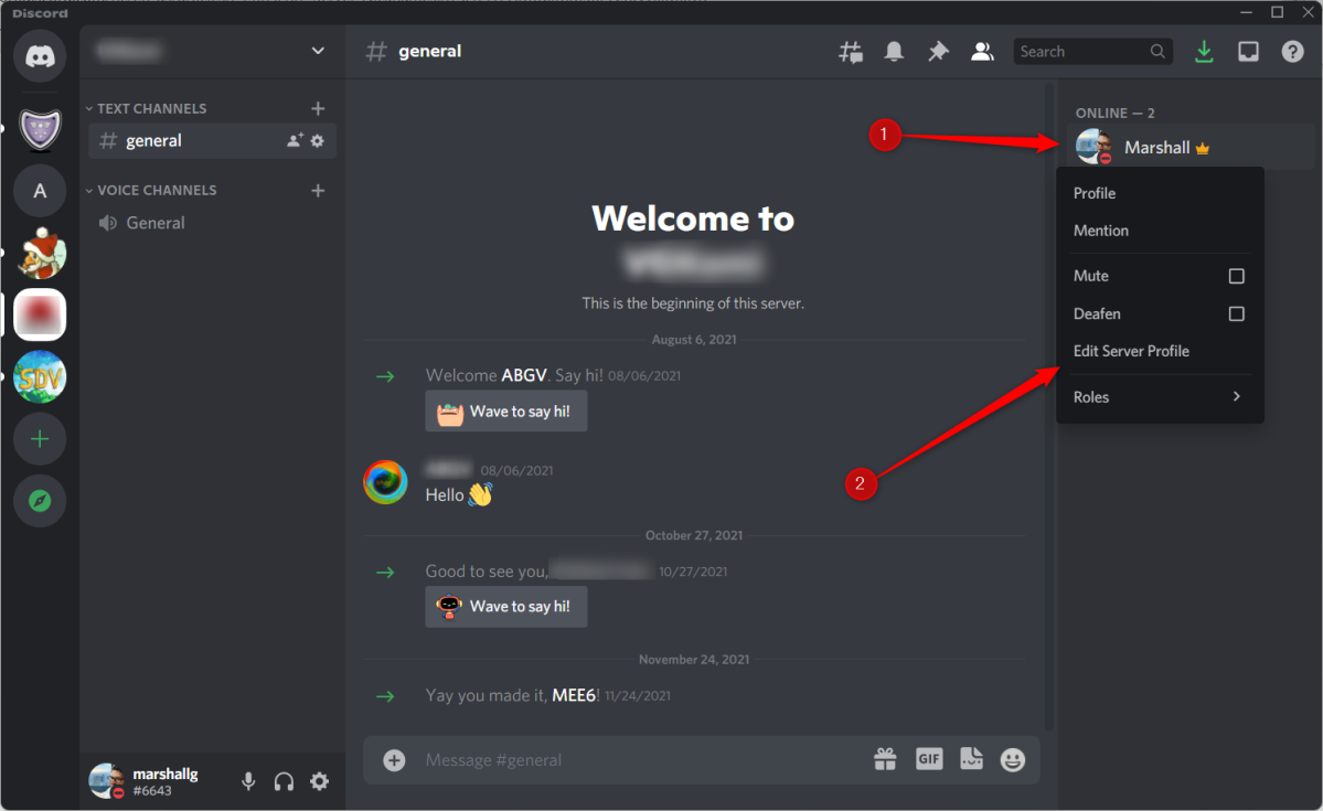 How to change your nickname on Discord